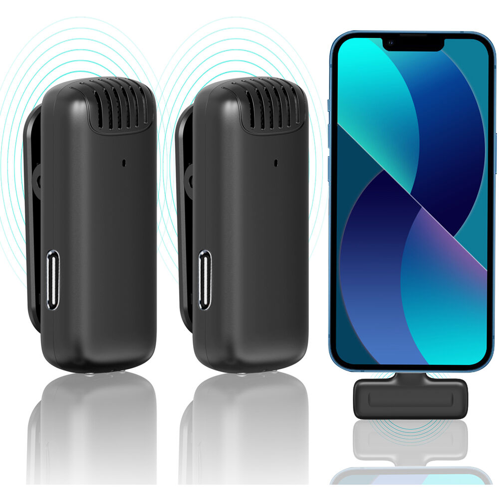 Micrófono Inalámbrico Ulanzi J12 para iPhone - Sistema Profesional con Conector Lightning