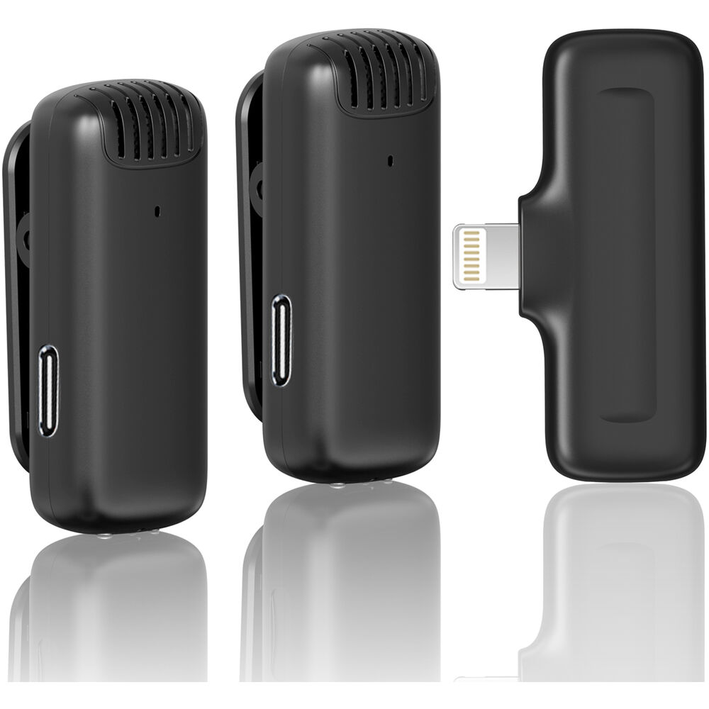 Micrófono Inalámbrico Ulanzi J12 para iPhone - Sistema Profesional con Conector Lightning