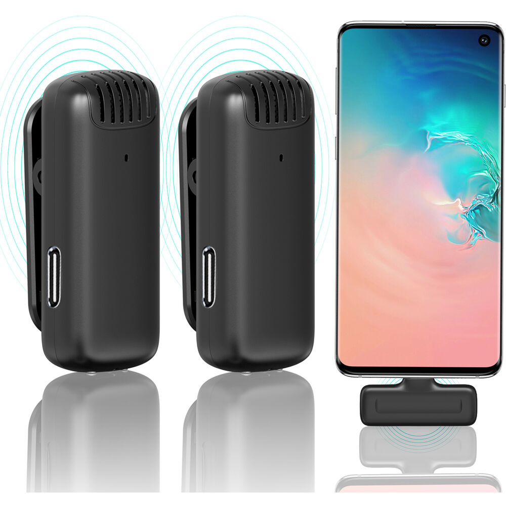 Micrófono Inalámbrico Ulanzi J12 conexión Tipo C - Sistema Profesional con Reducción de Ruido para Streaming y Grabación
