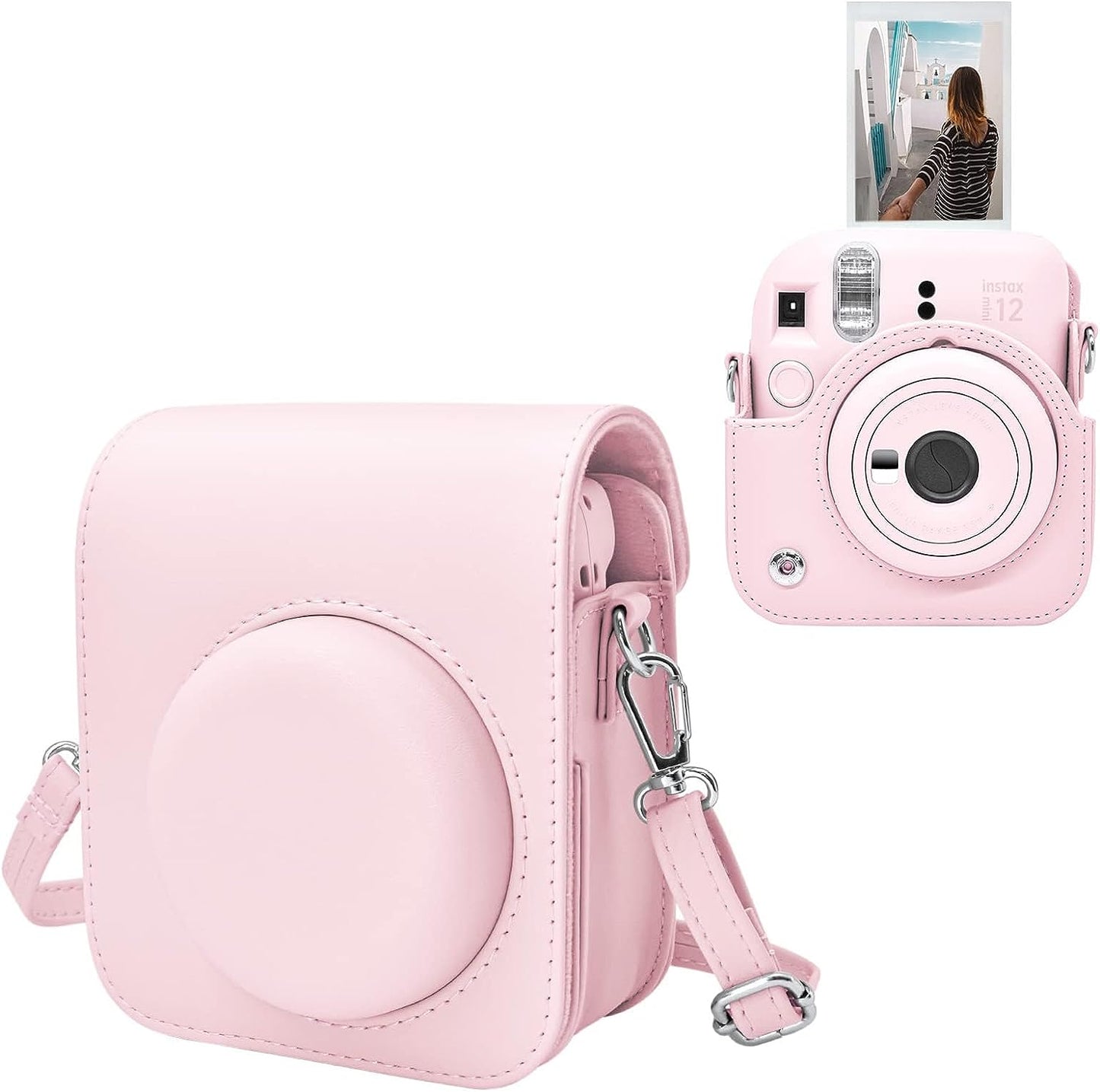 Estuche Camara Instax Mini 12 Rosado