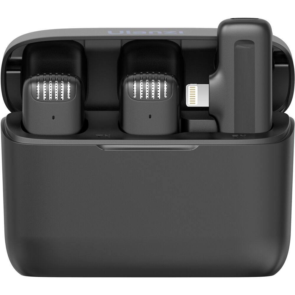 Micrófono Inalámbrico Ulanzi J12 para iPhone - Sistema Profesional con Conector Lightning