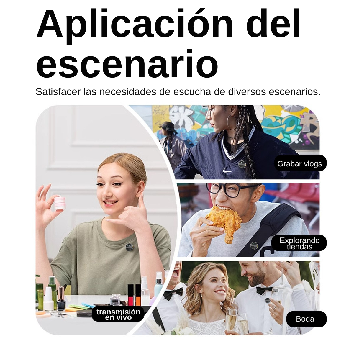 Micrófonos Solapa Inalámbricos Para iPhone/iPad/android Sx21