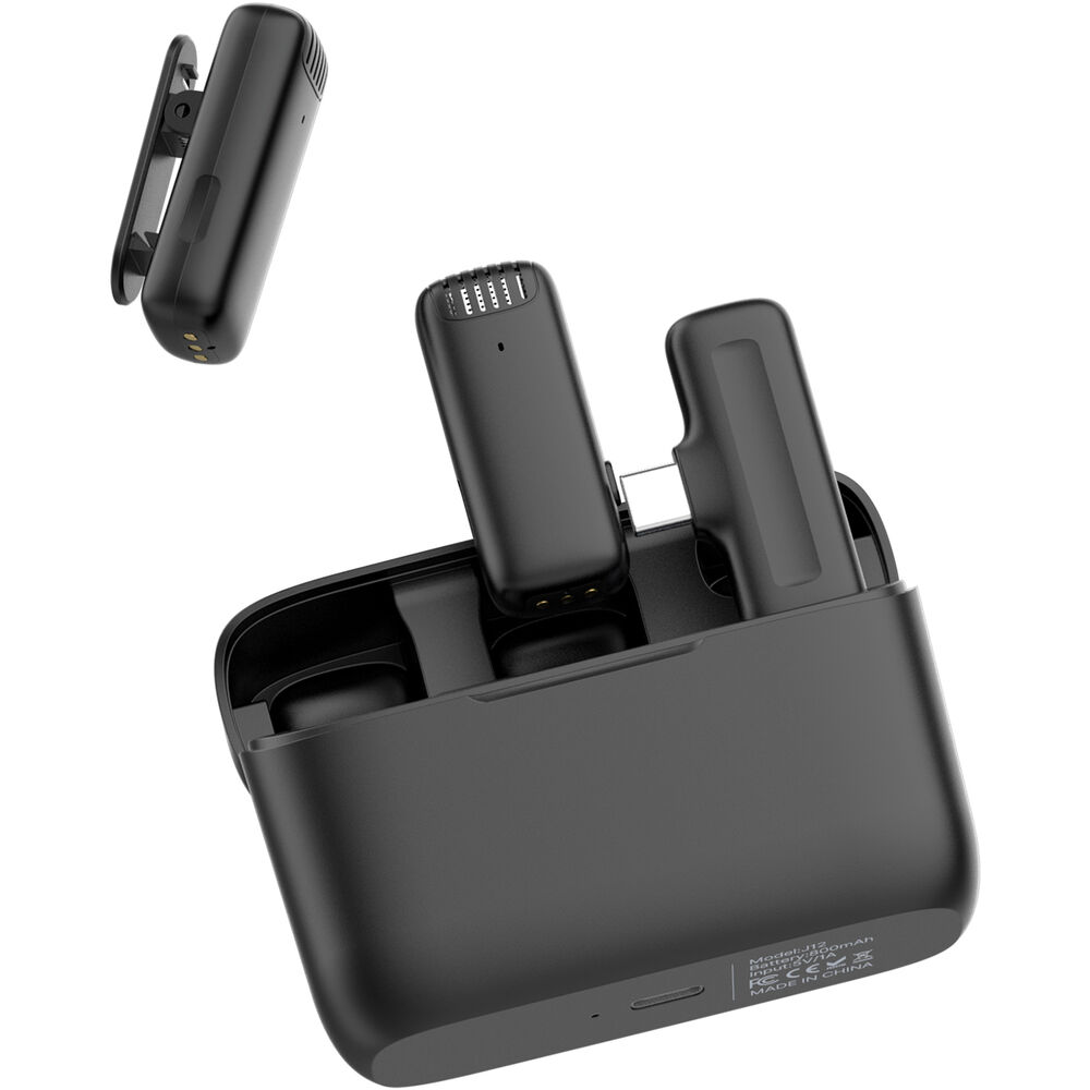 Micrófono Inalámbrico Ulanzi J12 conexión Tipo C - Sistema Profesional con Reducción de Ruido para Streaming y Grabación