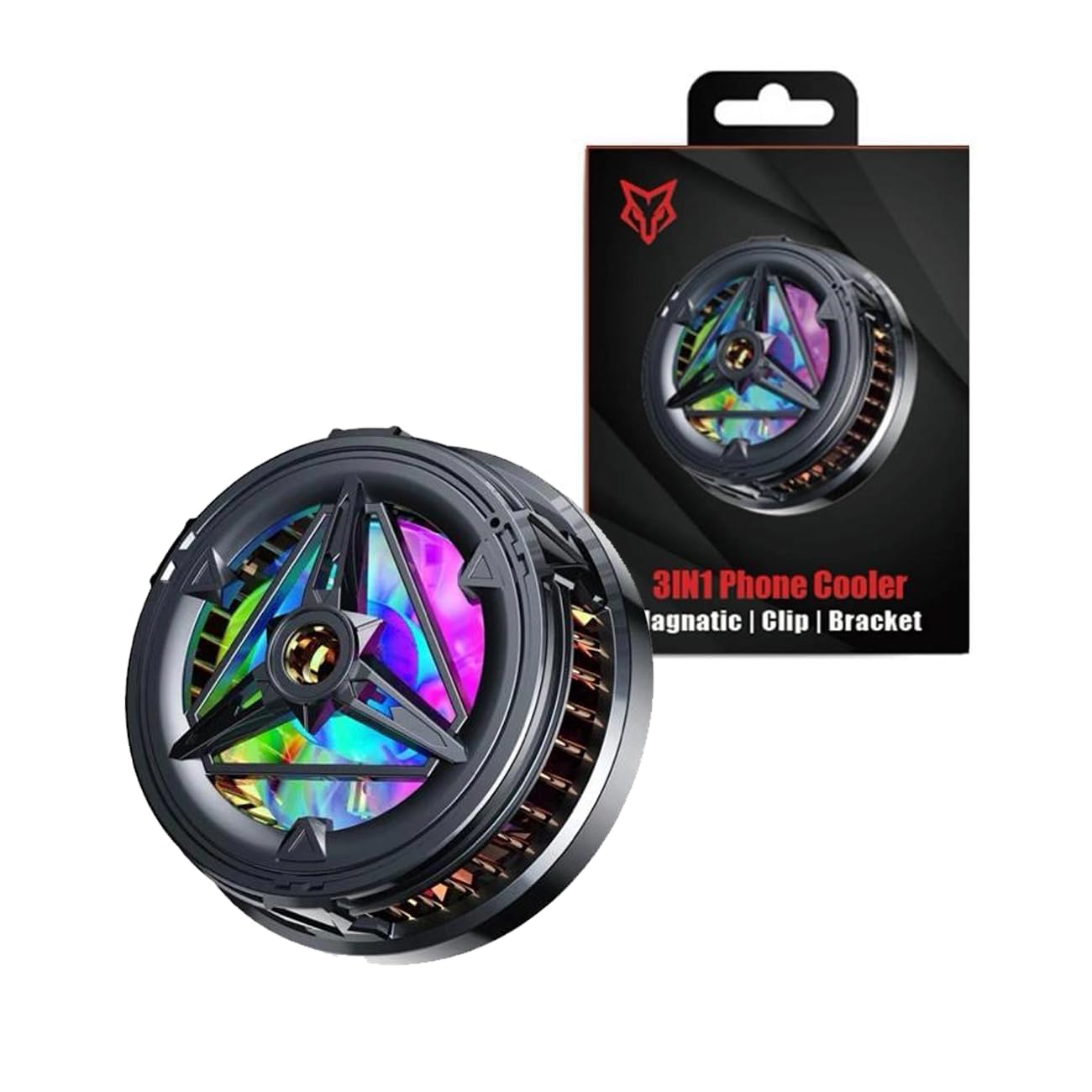 Ventilador Cooler Móvil Compacto con Montaje Magnético – Compatible MagSafe/Qi