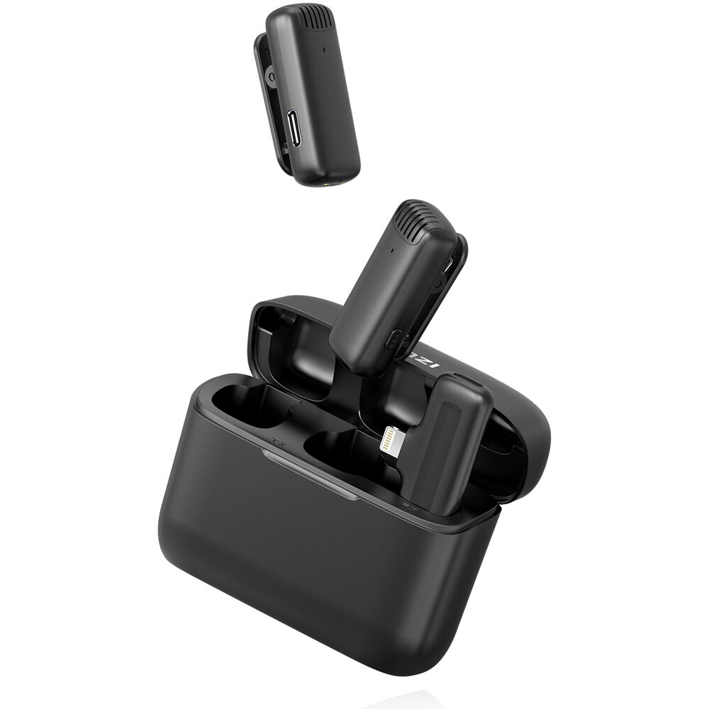Micrófono Inalámbrico Ulanzi J12 para iPhone - Sistema Profesional con Conector Lightning