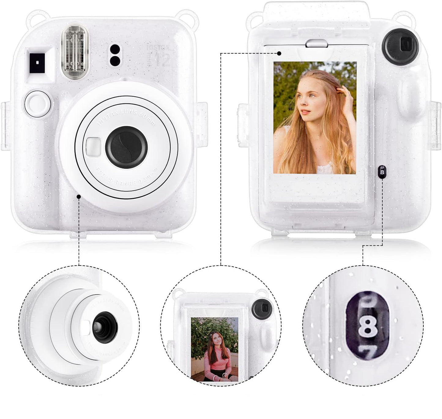 Protector Escarchado Instax Mini 12 T.Escarchado