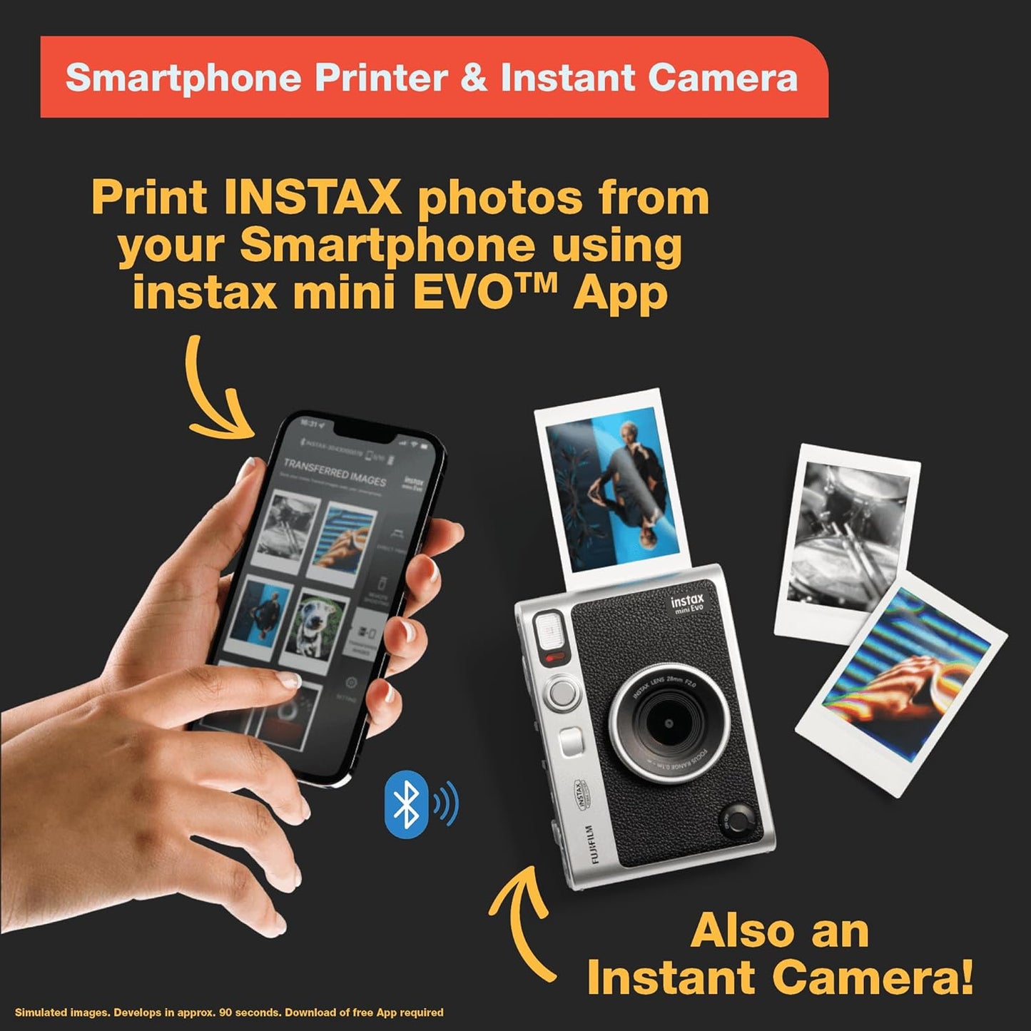Cámara Instantánea Fujifilm Instax Mini EVO - Marrón