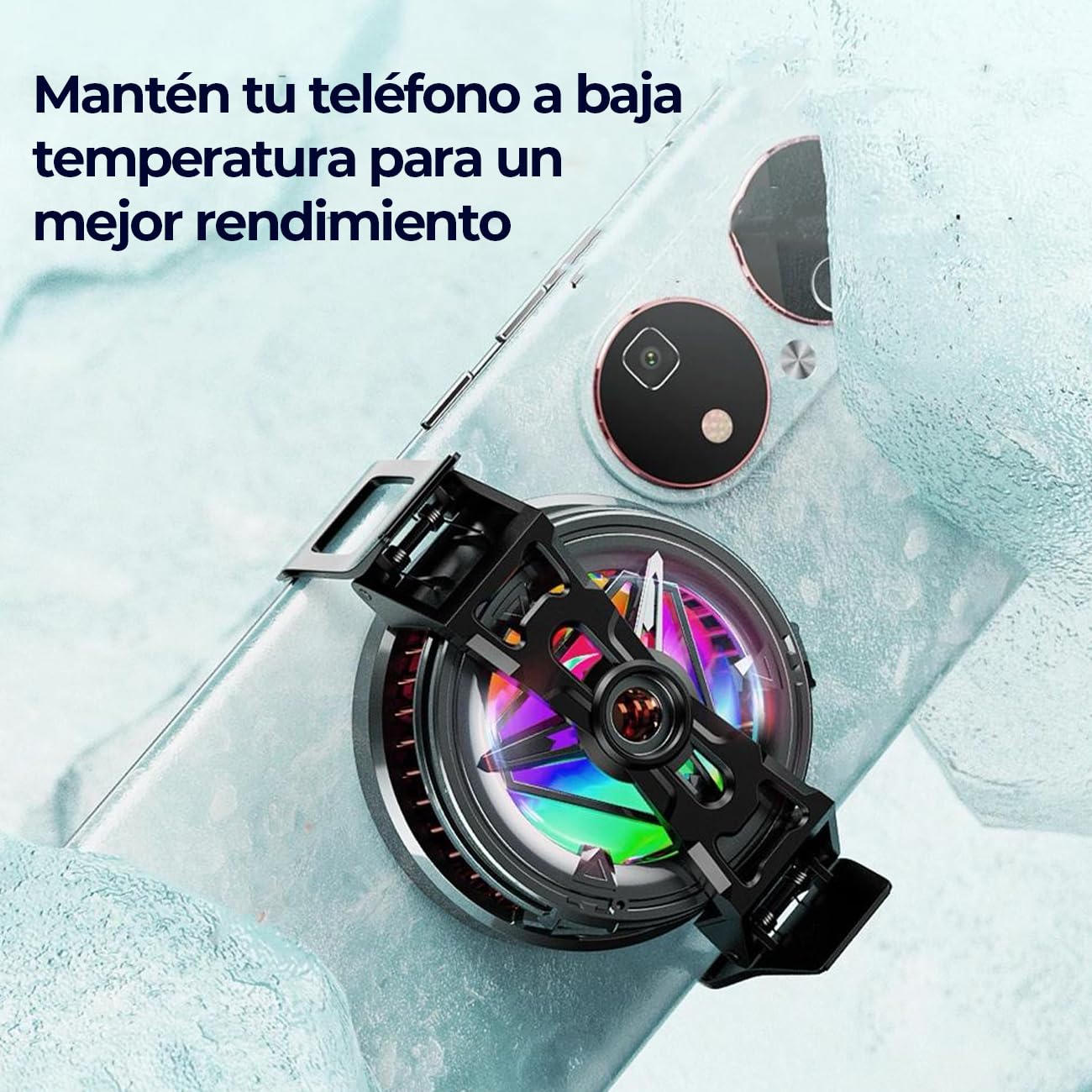 Ventilador Cooler Móvil Compacto con Montaje Magnético – Compatible MagSafe/Qi