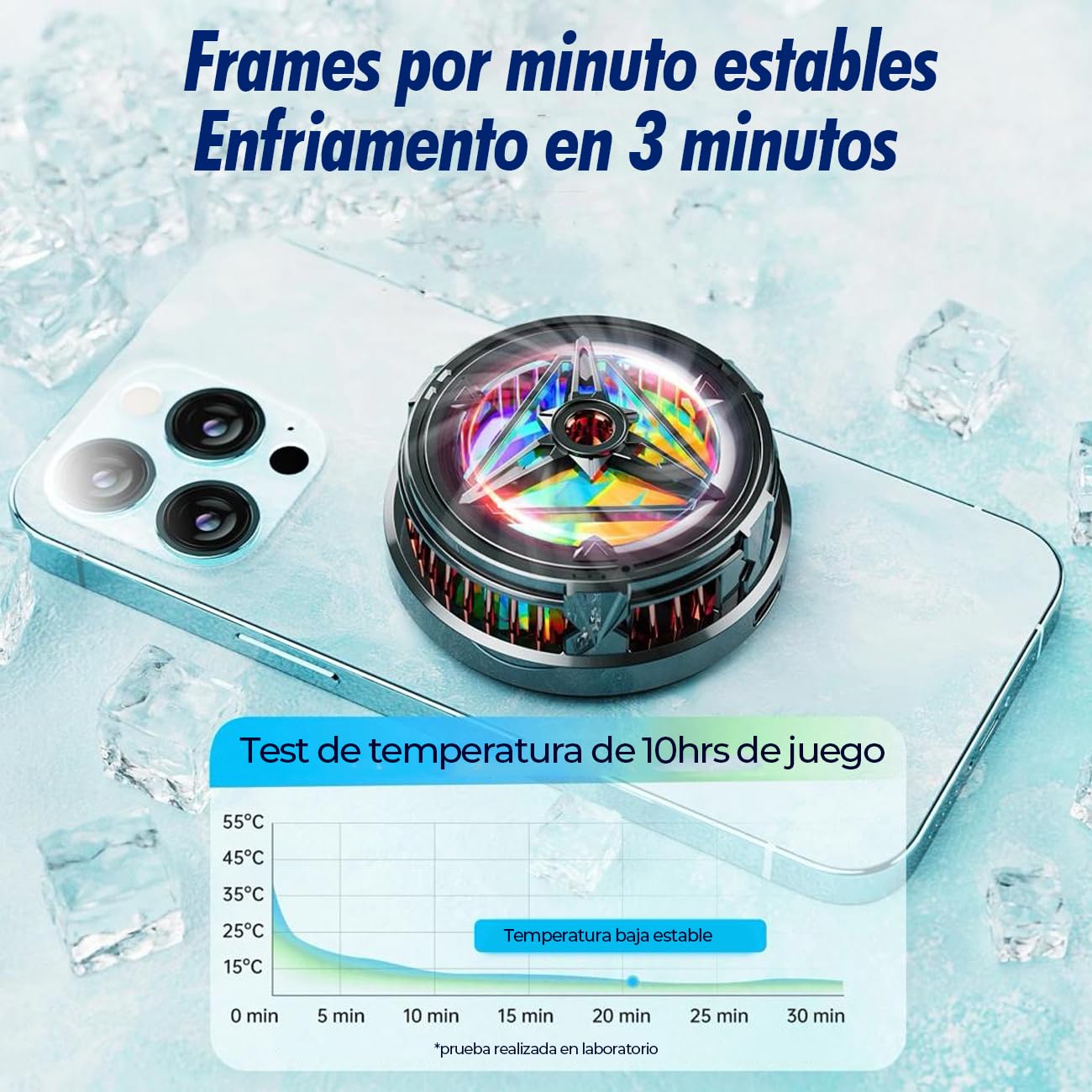 Ventilador Cooler Móvil Compacto con Montaje Magnético – Compatible MagSafe/Qi