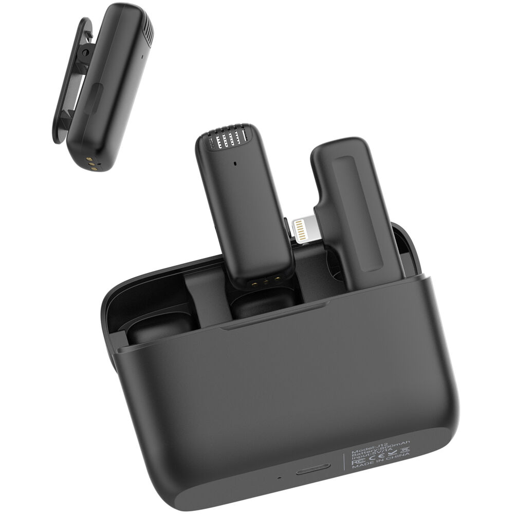 Micrófono Inalámbrico Ulanzi J12 para iPhone - Sistema Profesional con Conector Lightning