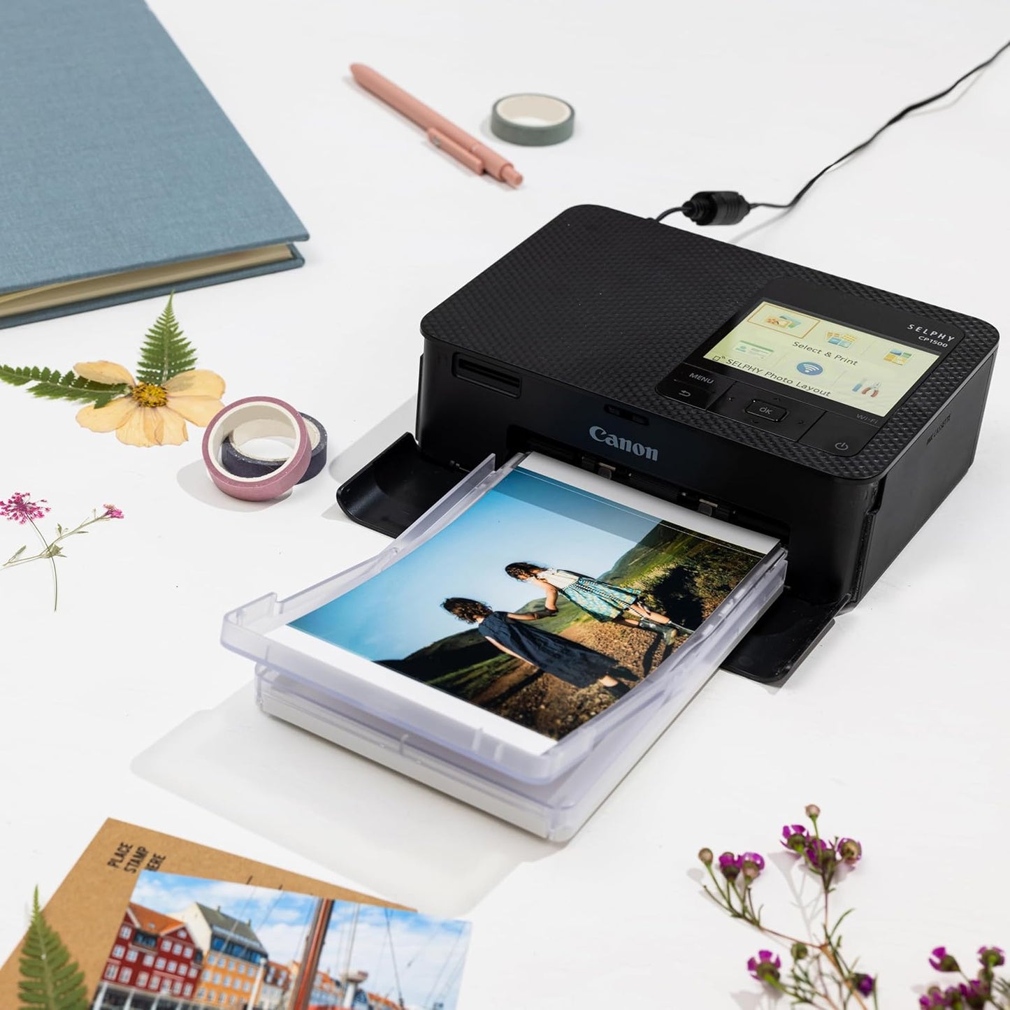 Impresora Canon Para Fotografía Selphy Cp1500 Color Negro