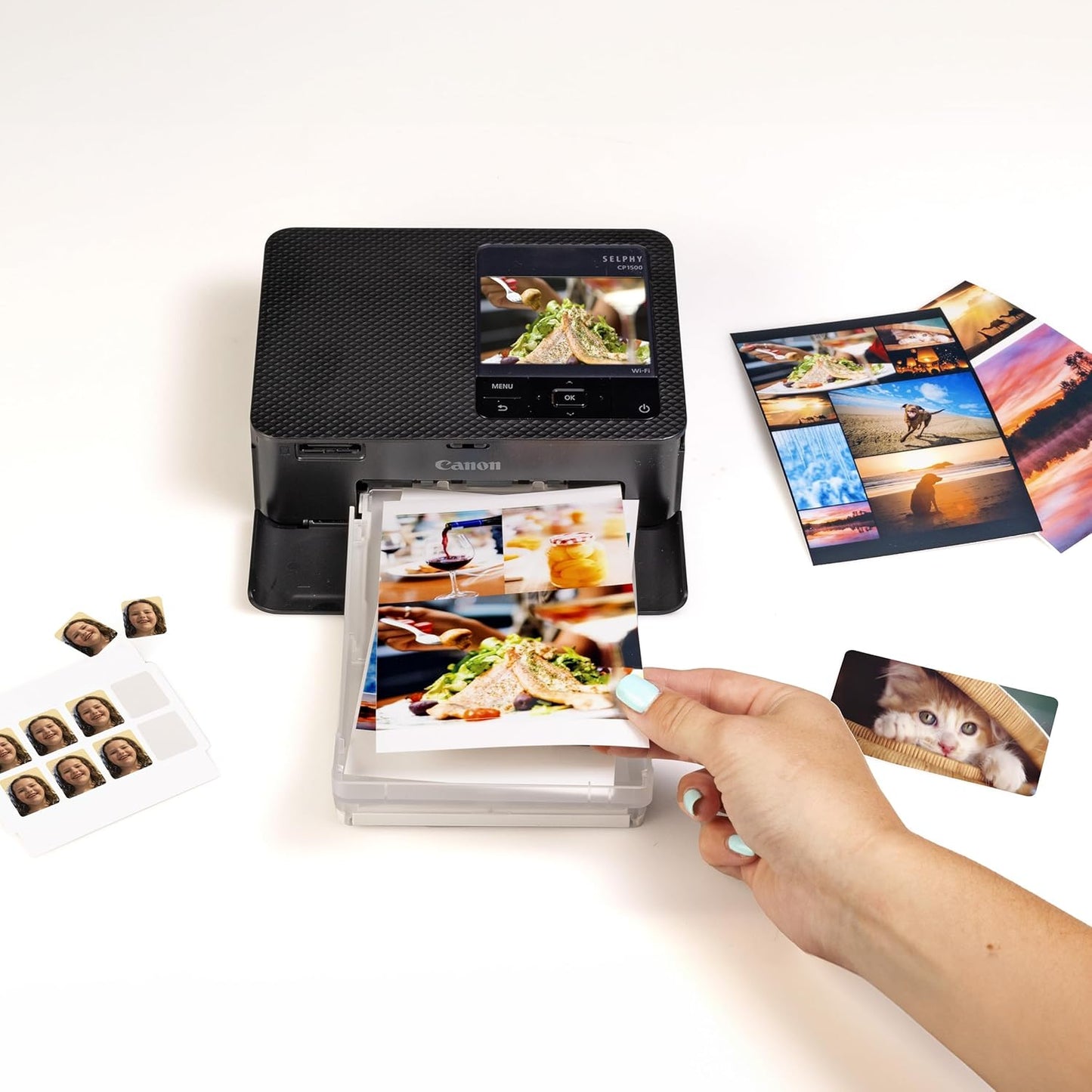 Impresora Canon Para Fotografía Selphy Cp1500 Color Negro