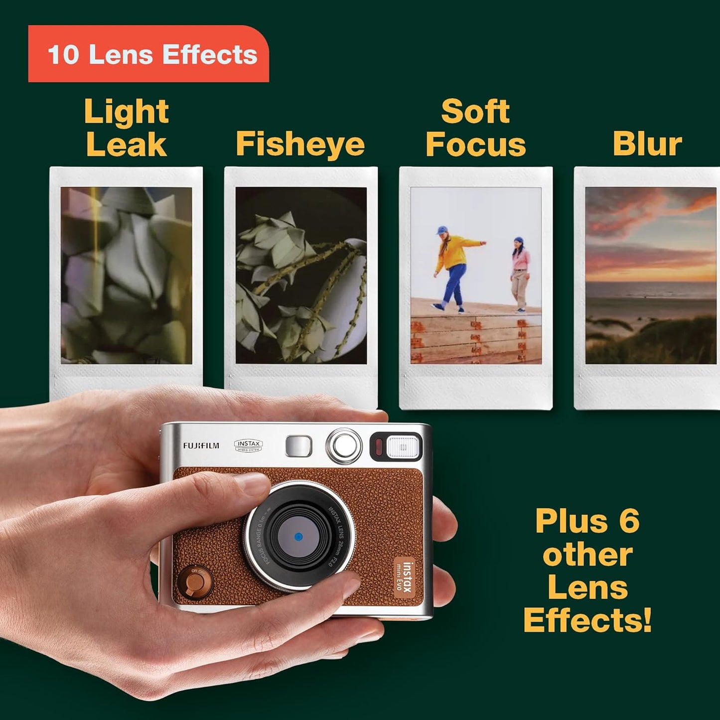 Cámara Instantánea Fujifilm Instax Mini EVO - Marrón