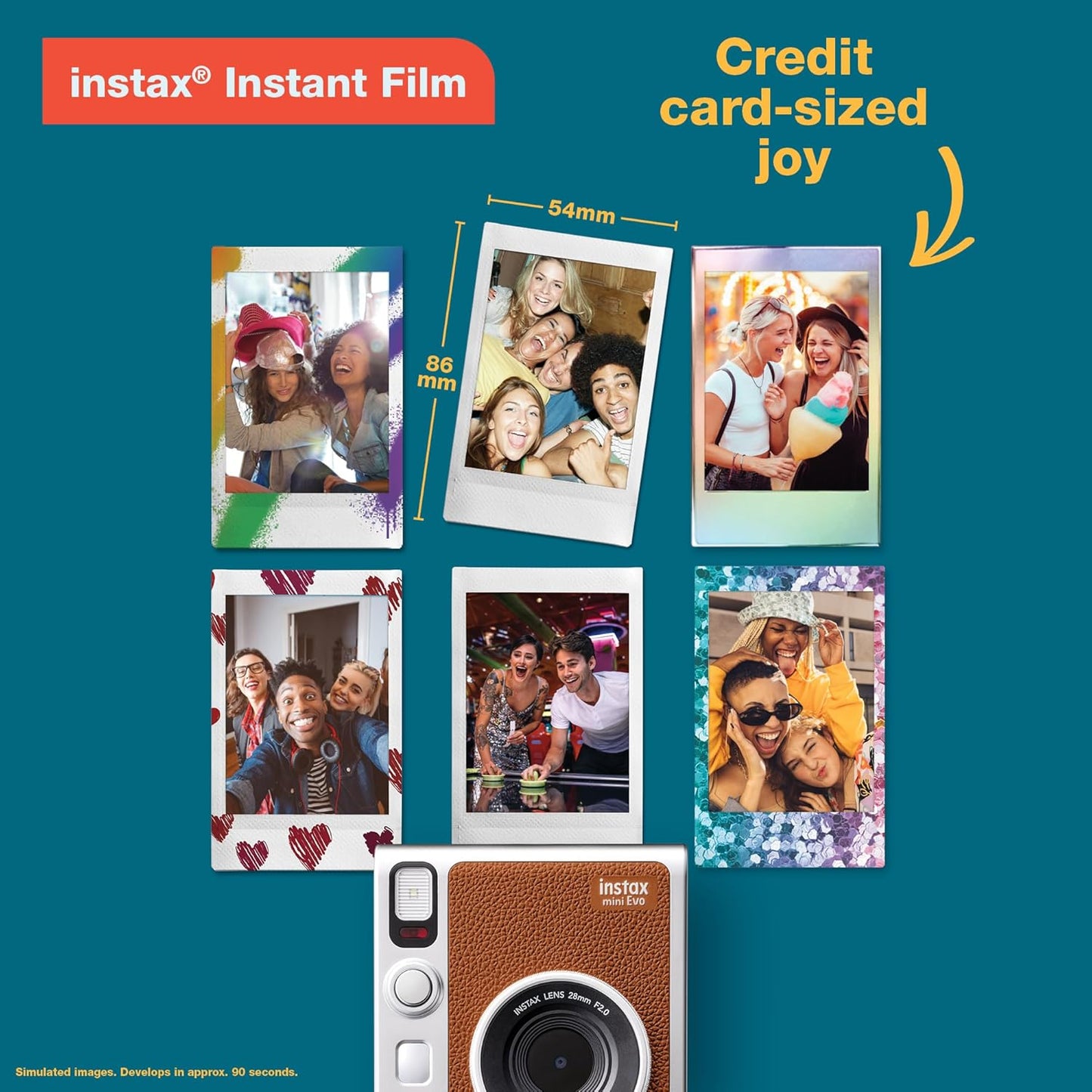 Cámara Instantánea Fujifilm Instax Mini EVO - Marrón