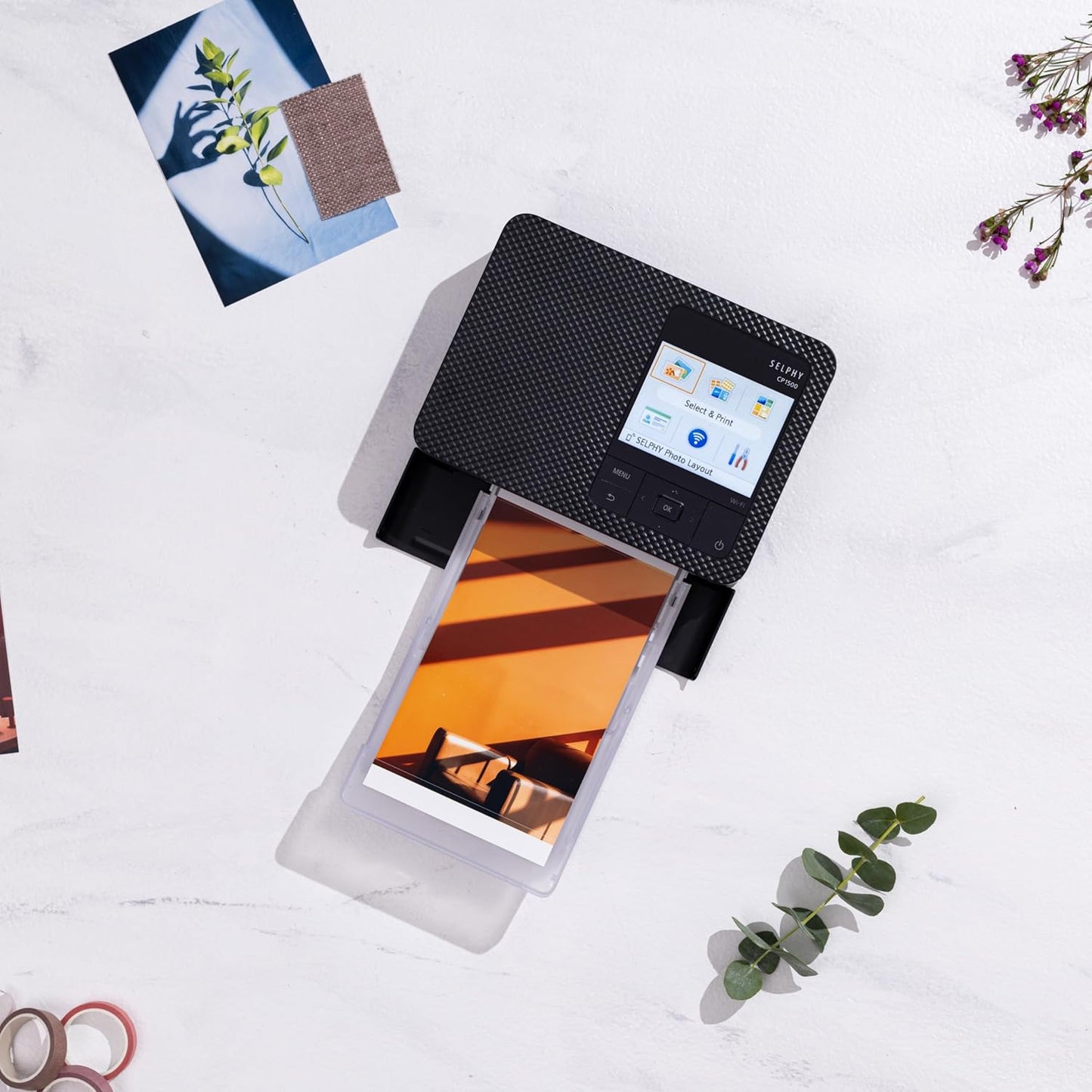 Impresora Canon Para Fotografía Selphy Cp1500 Color Negro