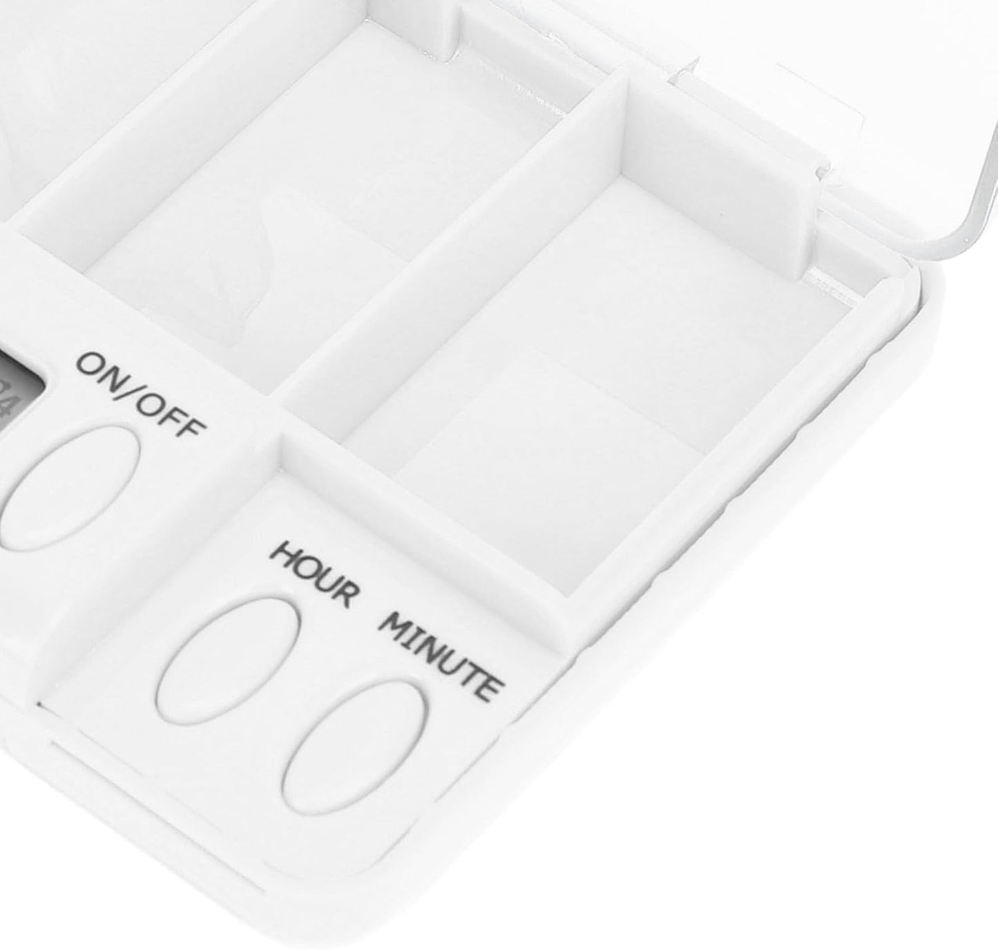 Pastillero Electrónico con 4 Alarmas - Organizador de Medicamentos con Pantalla LCD
