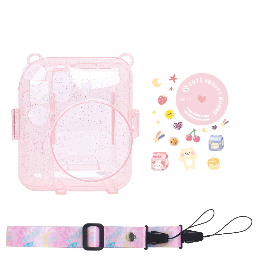 Protector Escarchado Instax Mini 12 Rosado