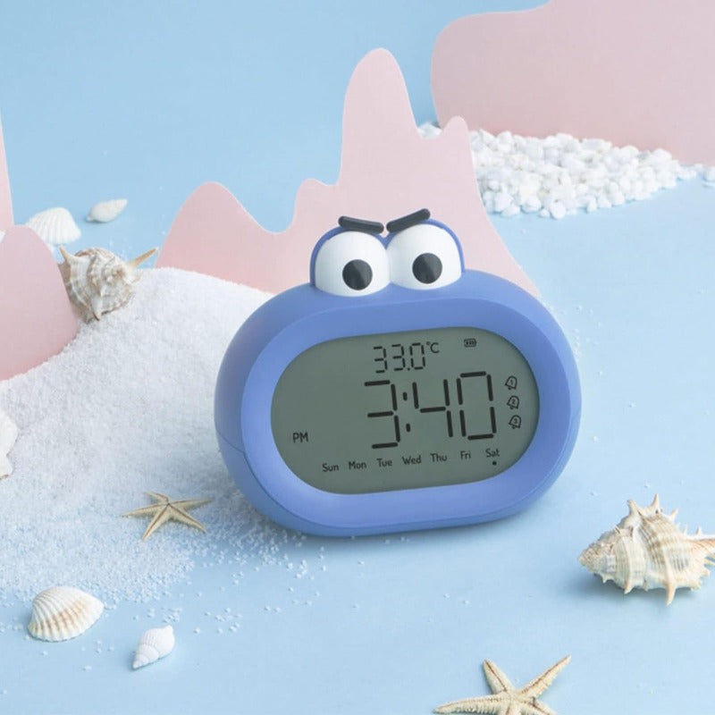 Reloj para Niños con Dibujos Animados, Temporizador y Volumen Ajustable