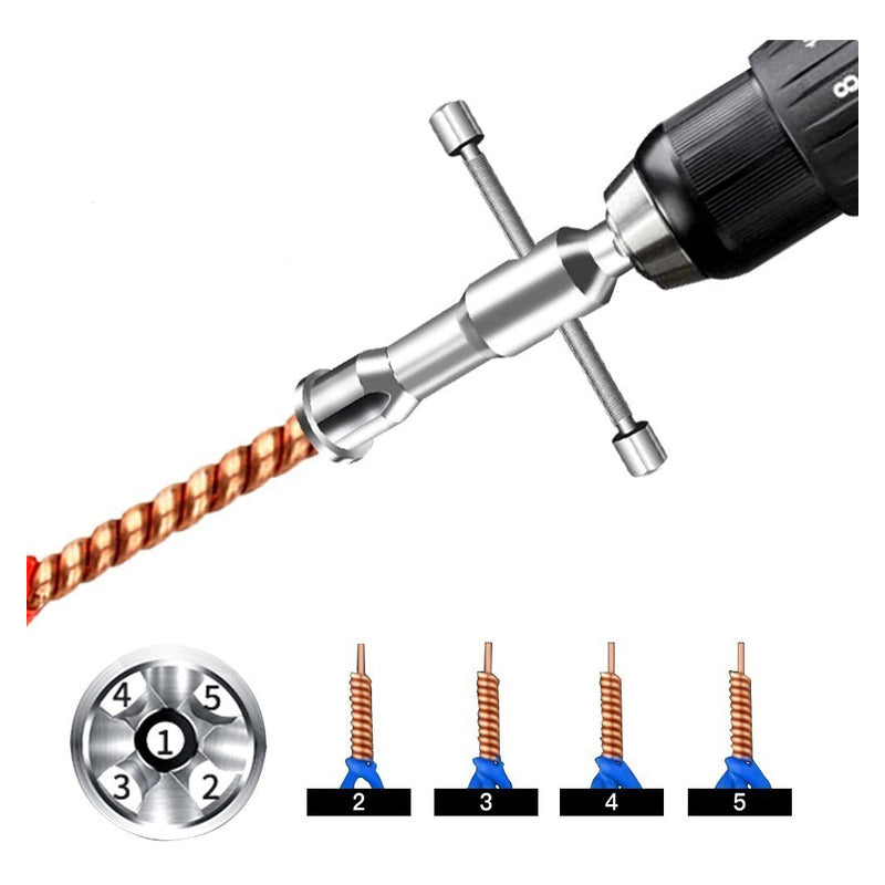 Pelacables Automático y Trenzador – Acero Galvanizado (Manual/Taladro)