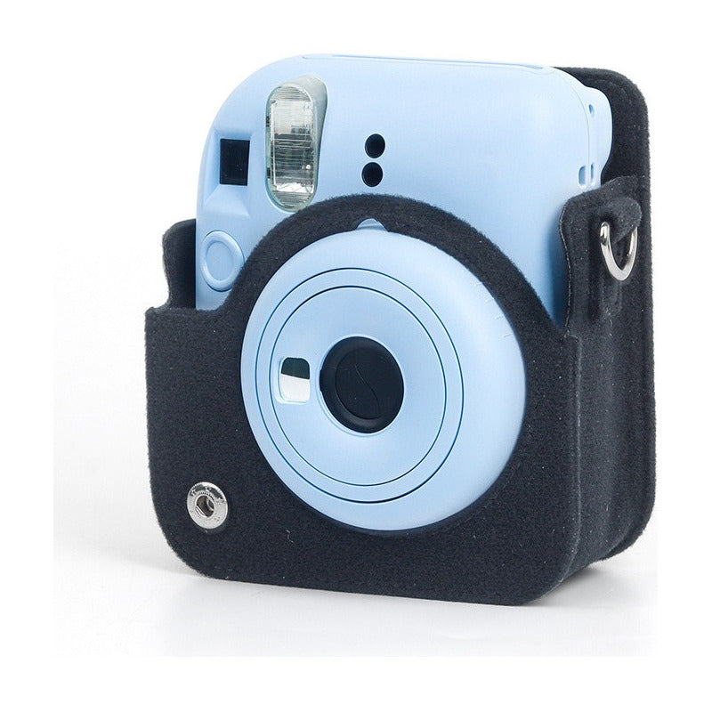 Estuche Instax Mini 12 Negro Velcro