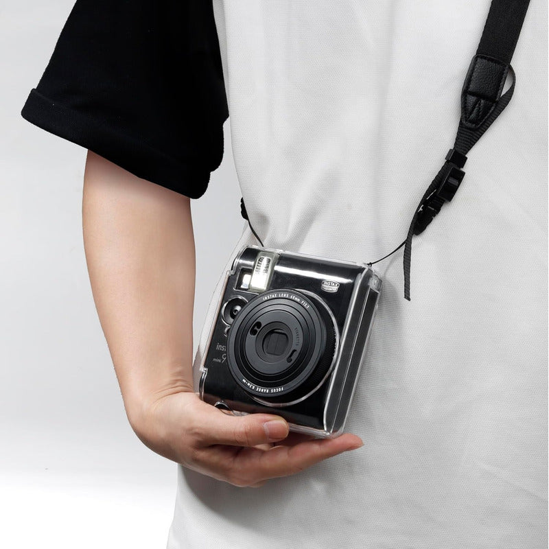 Protector Transparente Instax Mini 99 con Correa | Carcasa Protectora de PVC