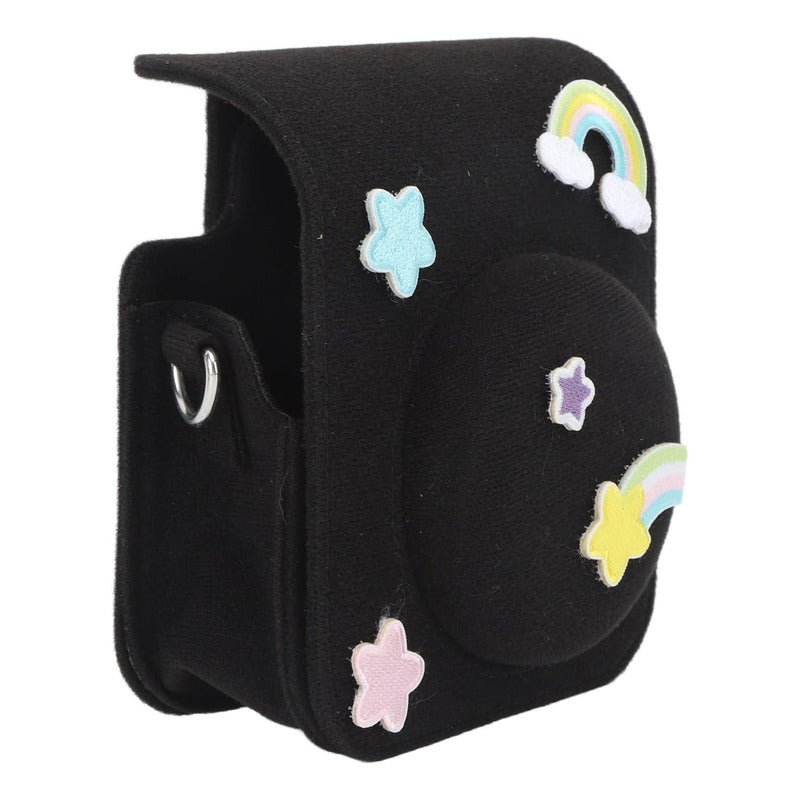 Estuche Instax Mini 12 Negro Velcro
