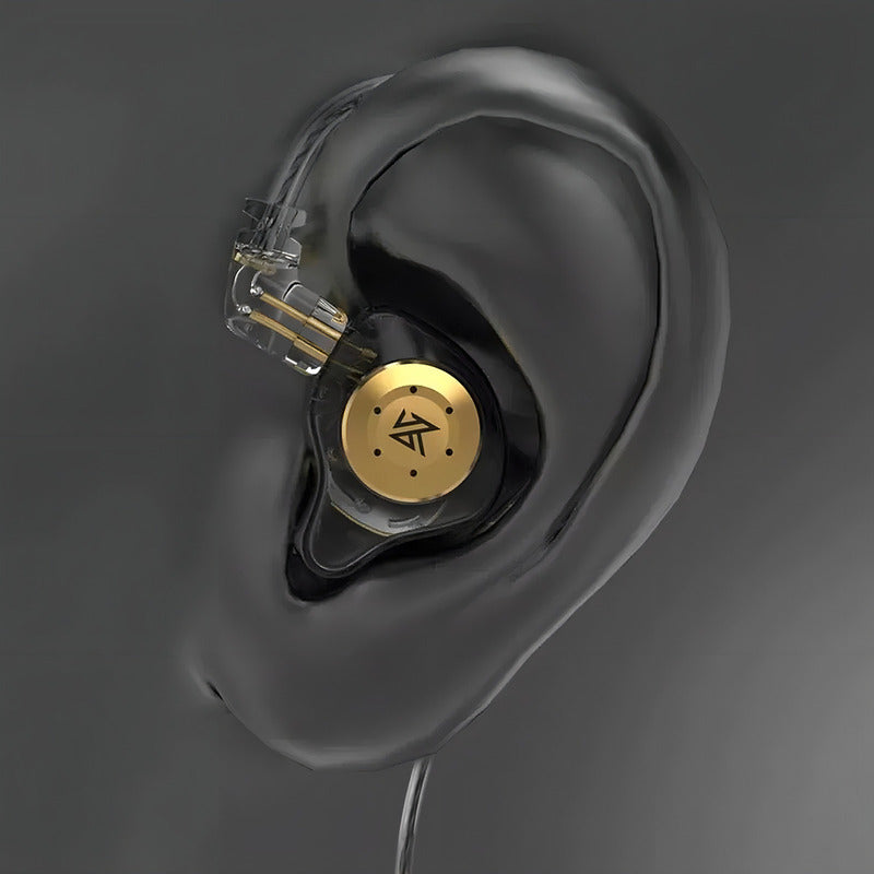 Audífonos In-ear Kz Audio Edx Pro Sin Micrófono Negro