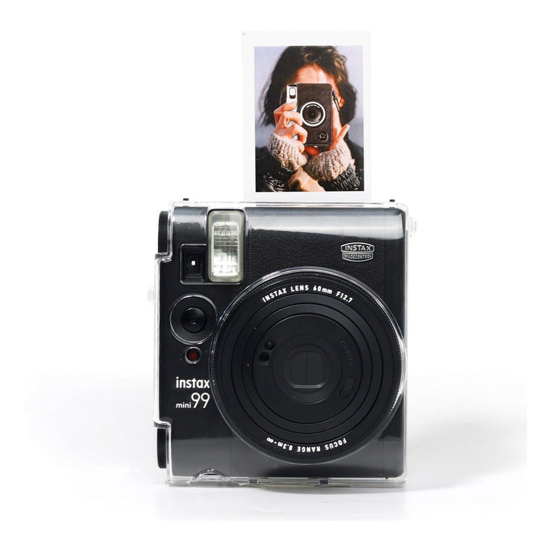 Protector Transparente Instax Mini 99 con Correa | Carcasa Protectora de PVC