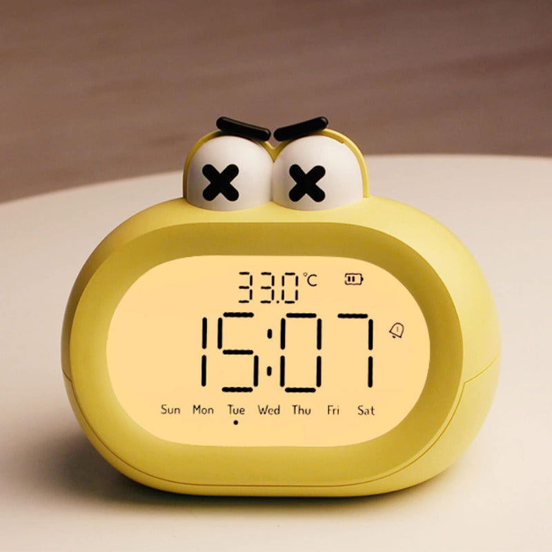 Reloj para Niños con Dibujos Animados, Temporizador y Volumen Ajustable