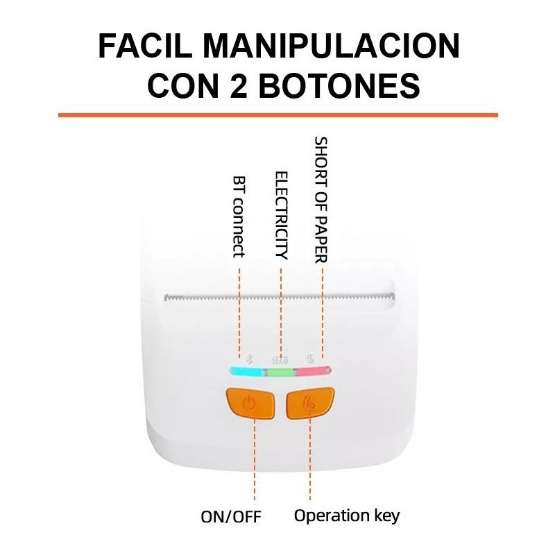 Impresora Mini Bluetooth Térmica Recibos Pos Celular 58mm