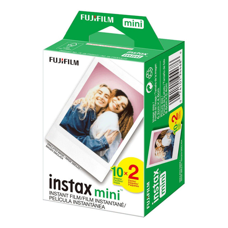 Papel Fotográfico Cartucho Films Instax Mini Pelicula x20 fotos
