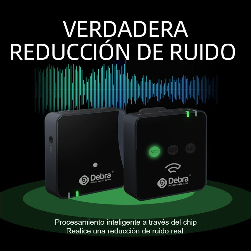 Micrófono Inalámbrico Lavalier W90 - Audio Profesional para Grabaciones, Videos y Podcasts