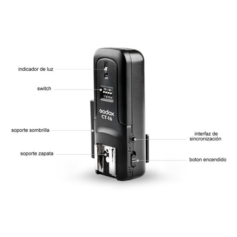 Disparador De Flash Godox Ct-16