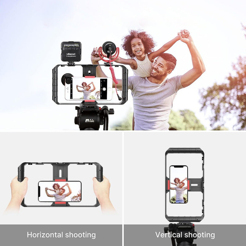 Ulanzi U-Rig Pro: Soporte de Video para Smartphone con 3 Zapatas Frías