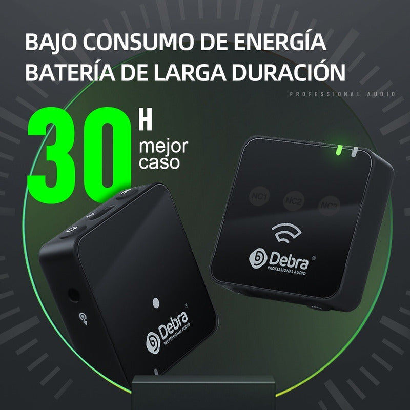 Micrófono Inalámbrico Lavalier W90 - Audio Profesional para Grabaciones, Videos y Podcasts