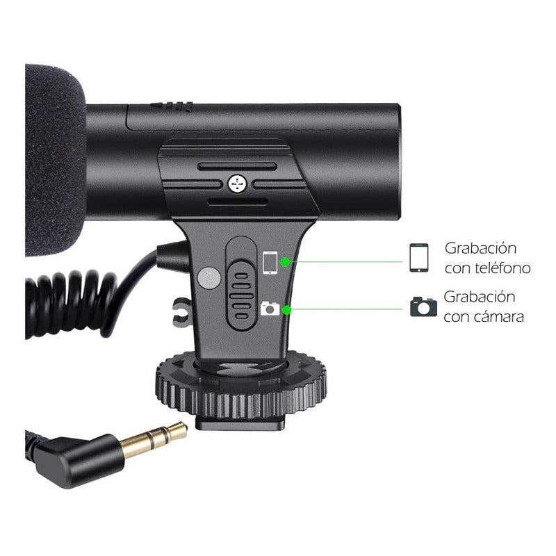 Micrófono de Calidad con Conector 3.5mm - Diseño Ecológico y Compatibilidad Universal