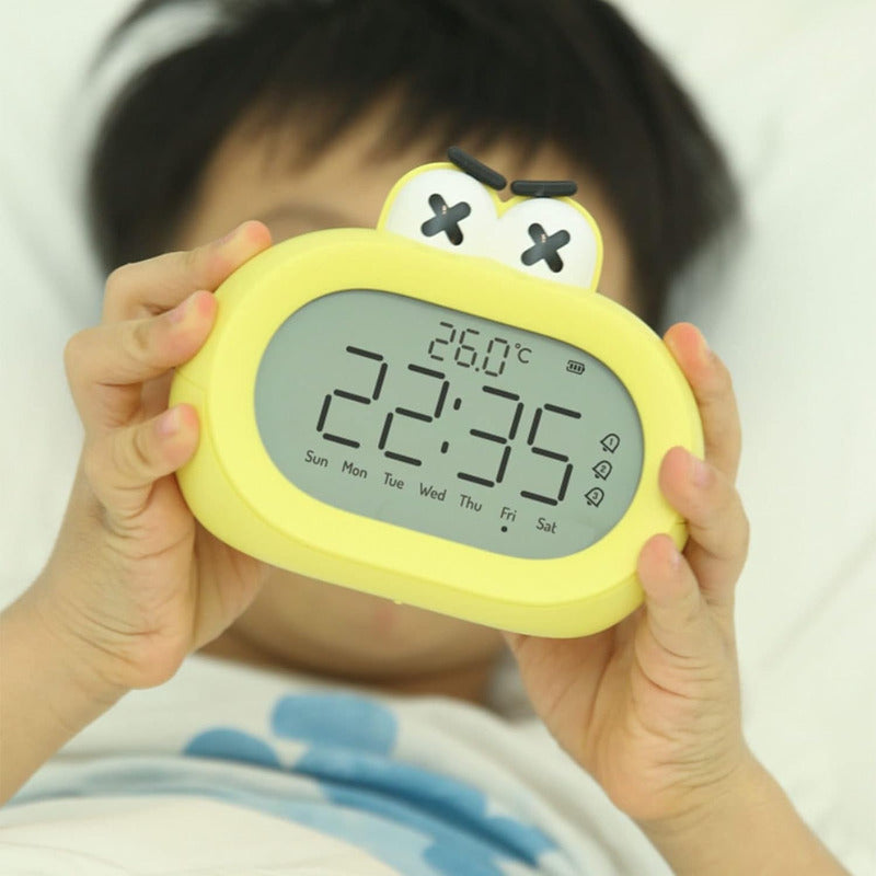 Reloj para Niños con Dibujos Animados, Temporizador y Volumen Ajustable