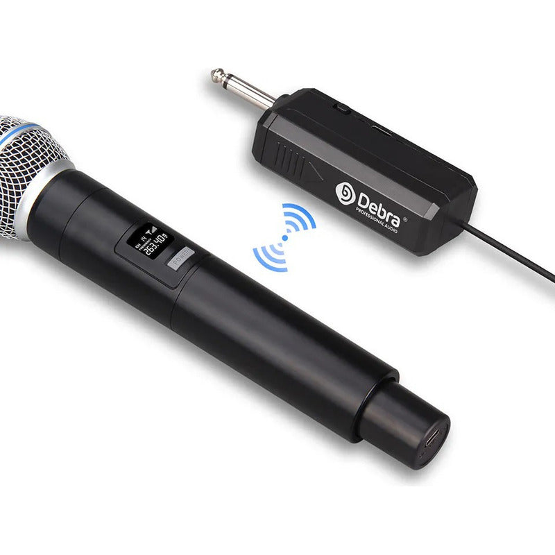 Micrófono Inalámbrico Debra VP-01 – 50 m, 6.5 mm, Recargable