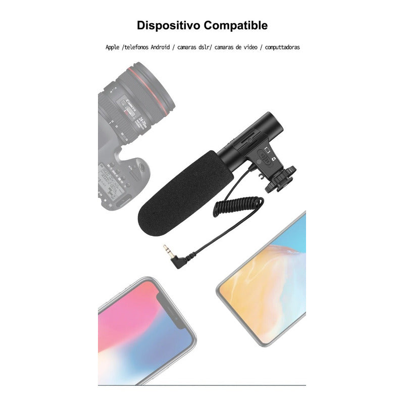 Micrófono de Calidad con Conector 3.5mm - Diseño Ecológico y Compatibilidad Universal