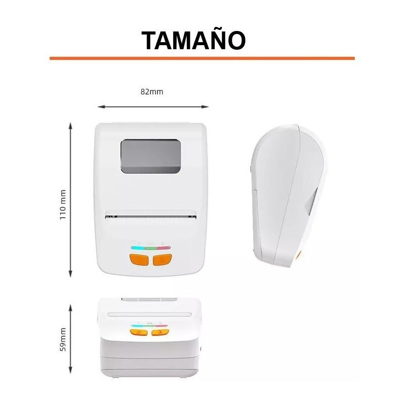 Impresora Mini Bluetooth Térmica Recibos Pos Celular 58mm