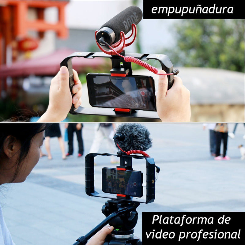 Ulanzi U-Rig Pro: Soporte de Video para Smartphone con 3 Zapatas Frías