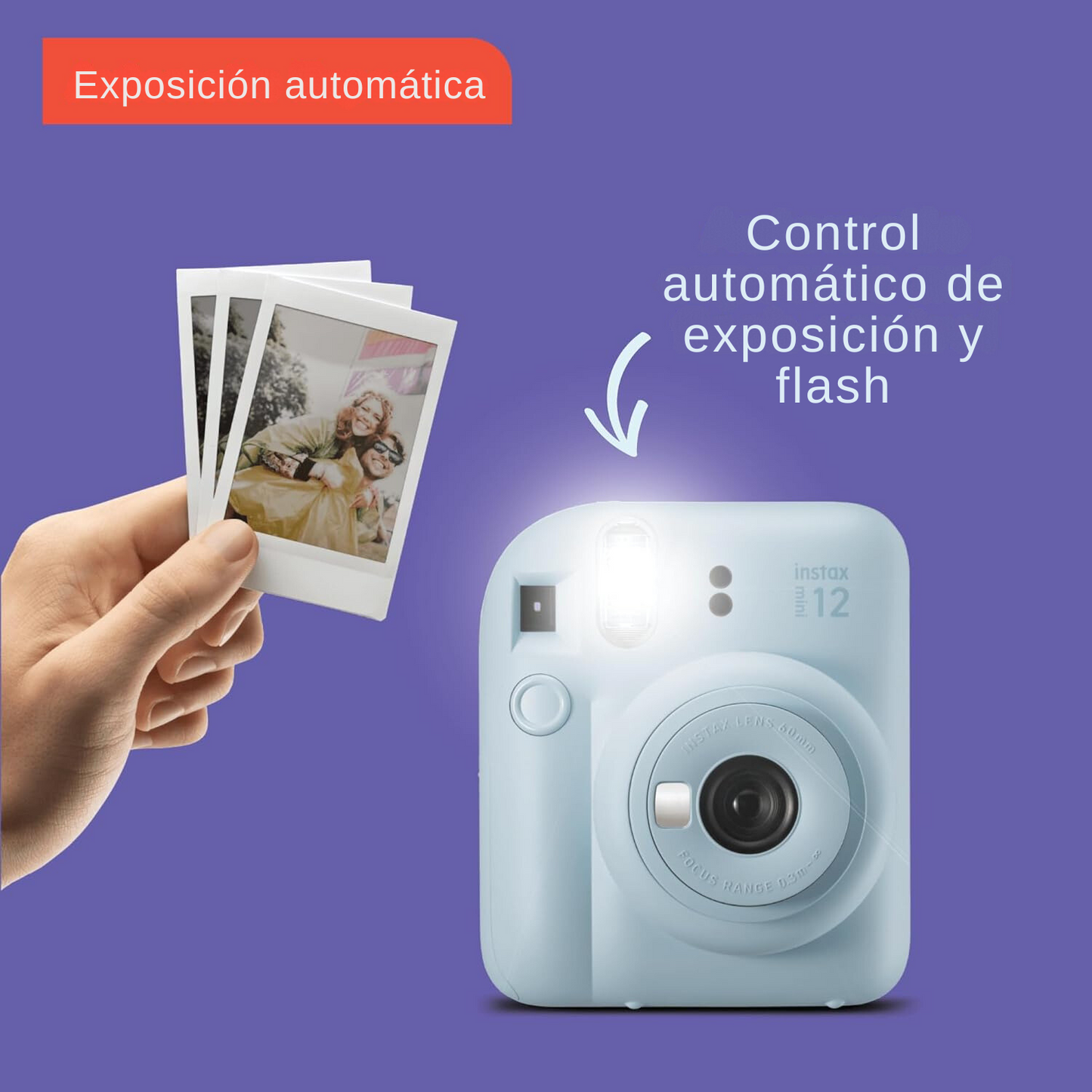 Cámara Fujifilm Instax Mini 12 Color Lila