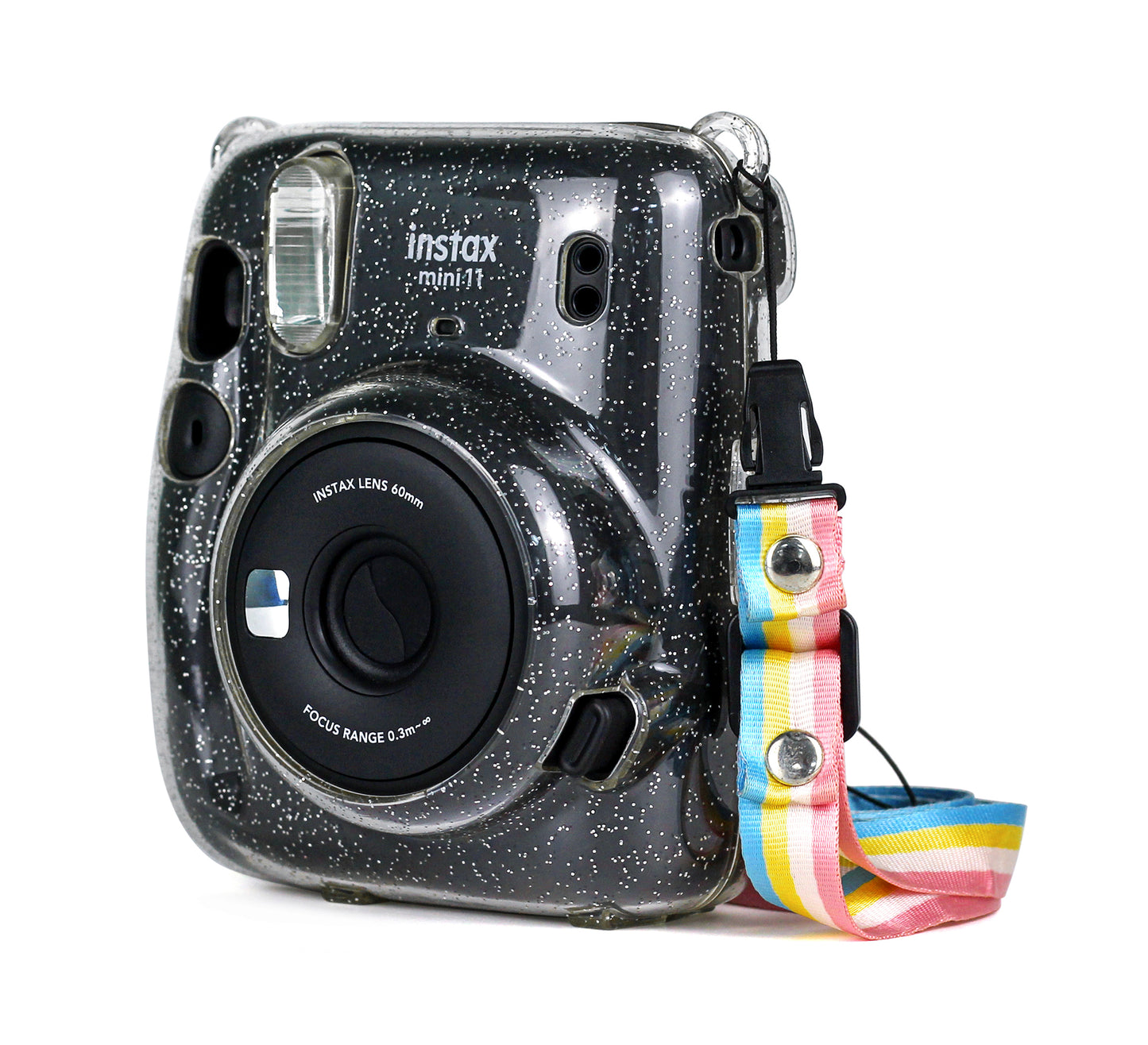 Protector Cámara Instax Mini 11 Escarchado | Con Correa Extraíble