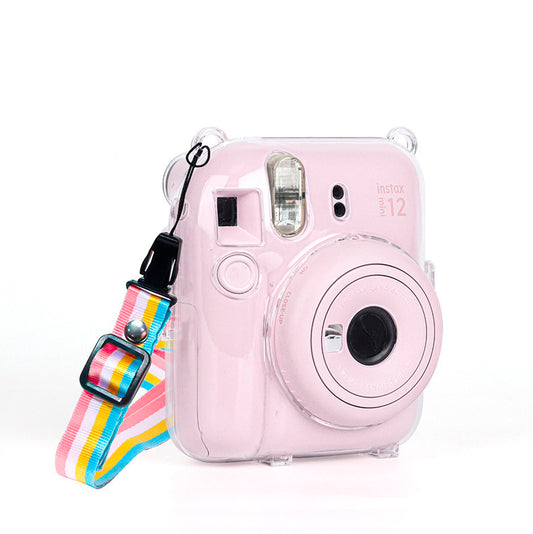 Protector Transparente Para Instax Mini 12 Correa Multicolor