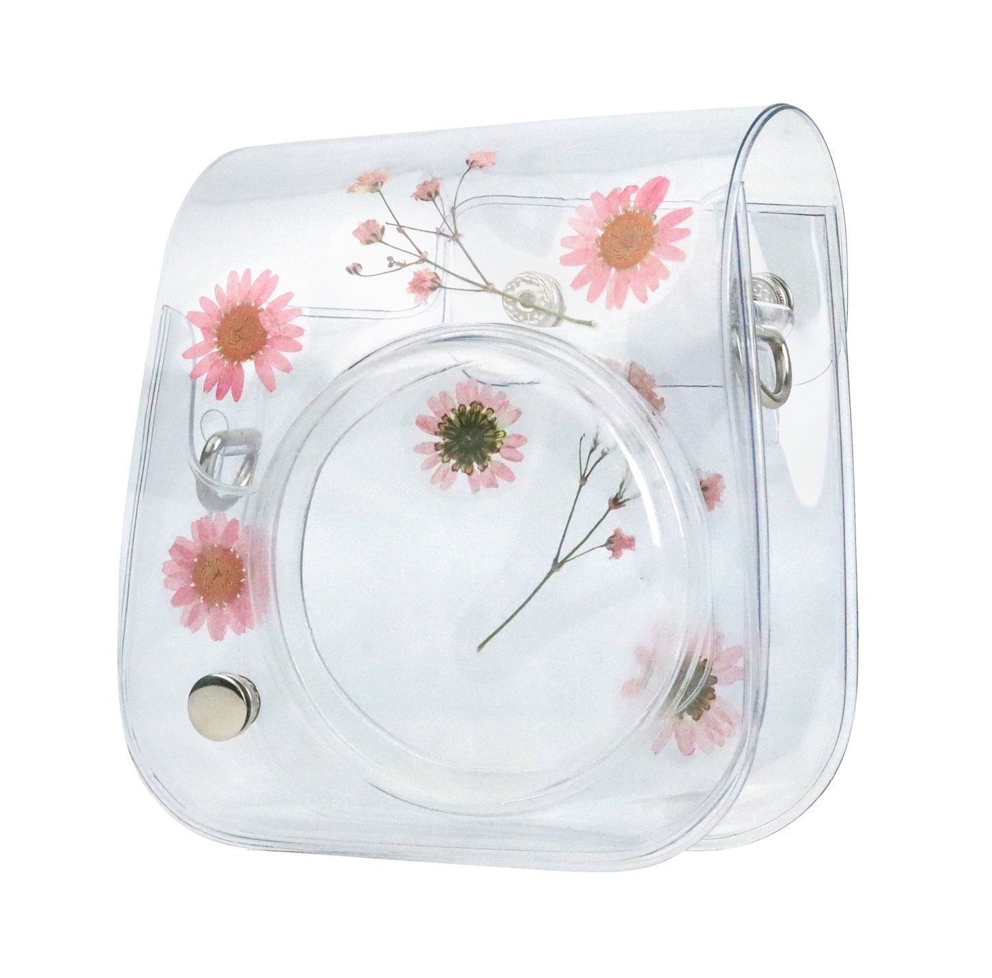 Estuche Instax Mini Margaritas Rosado
