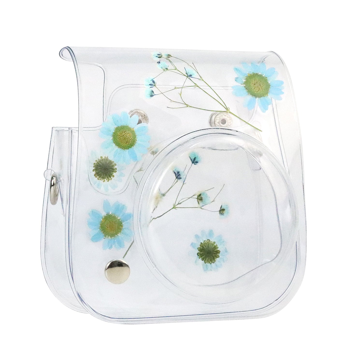 Estuche Instax Mini Margaritas Azul