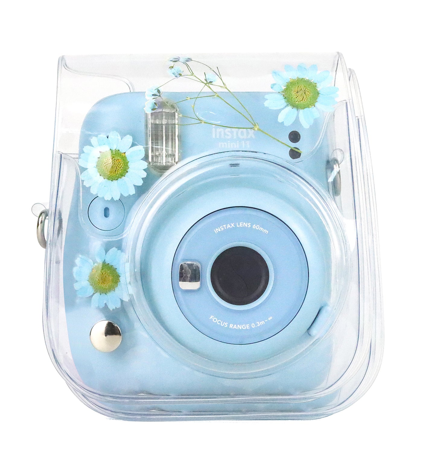 Estuche Instax Mini Margaritas Azul