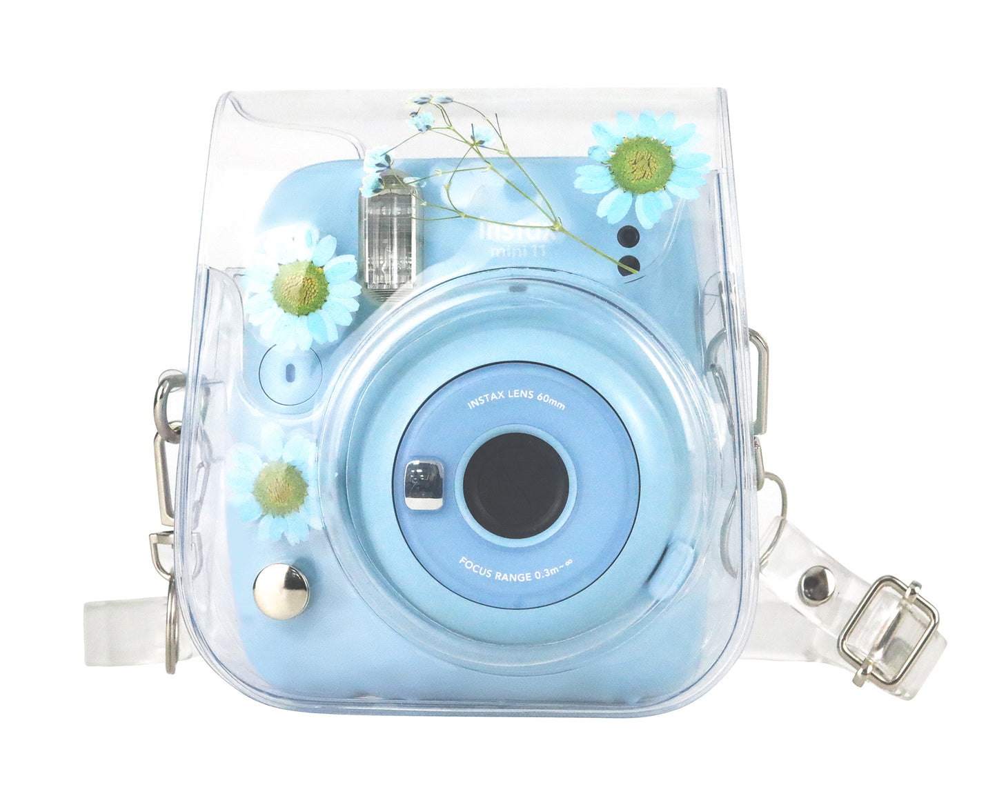 Estuche Instax Mini Margaritas Azul