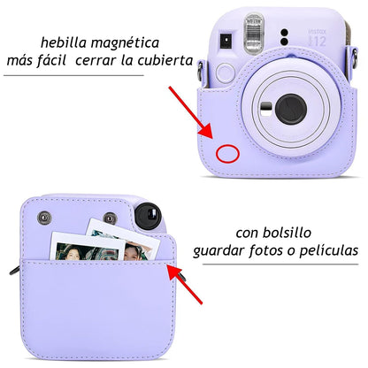 Estuche Camara Instax Mini 12 Lila