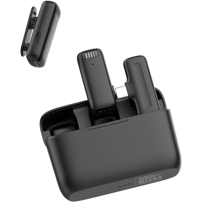 Micrófono Inalámbrico Ulanzi J12 conexión Tipo C  - Sistema Profesional con Reducción de Ruido para Streaming y Grabación